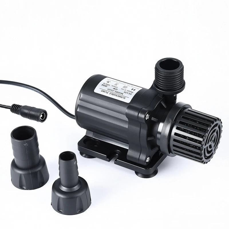 DC12V Brushless Direct-flow Water Pump for Garden Fountains Industrial Use Agricultural Irrigation Solar Water Supply EU Plug