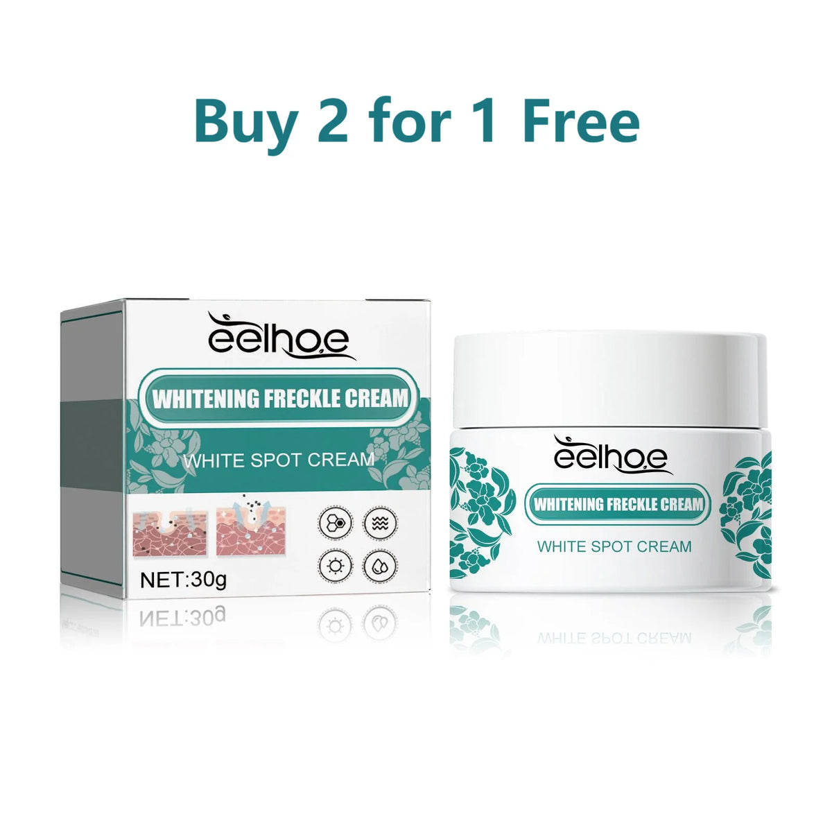 EELHOE Niacinamide Cream Chloasma Melanin Removal Melasma Lightener Smooth Skin Brightening Vitamin C Arbutin Freckle Cream 30g