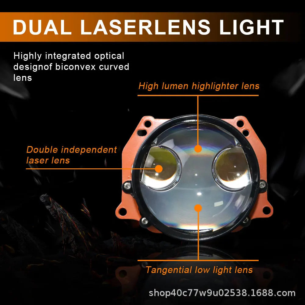170W Car LED Lights Laser Projector Headlights Hi Lo Beam Direct Lighting Retrofit No Damage Installation Car Accessories