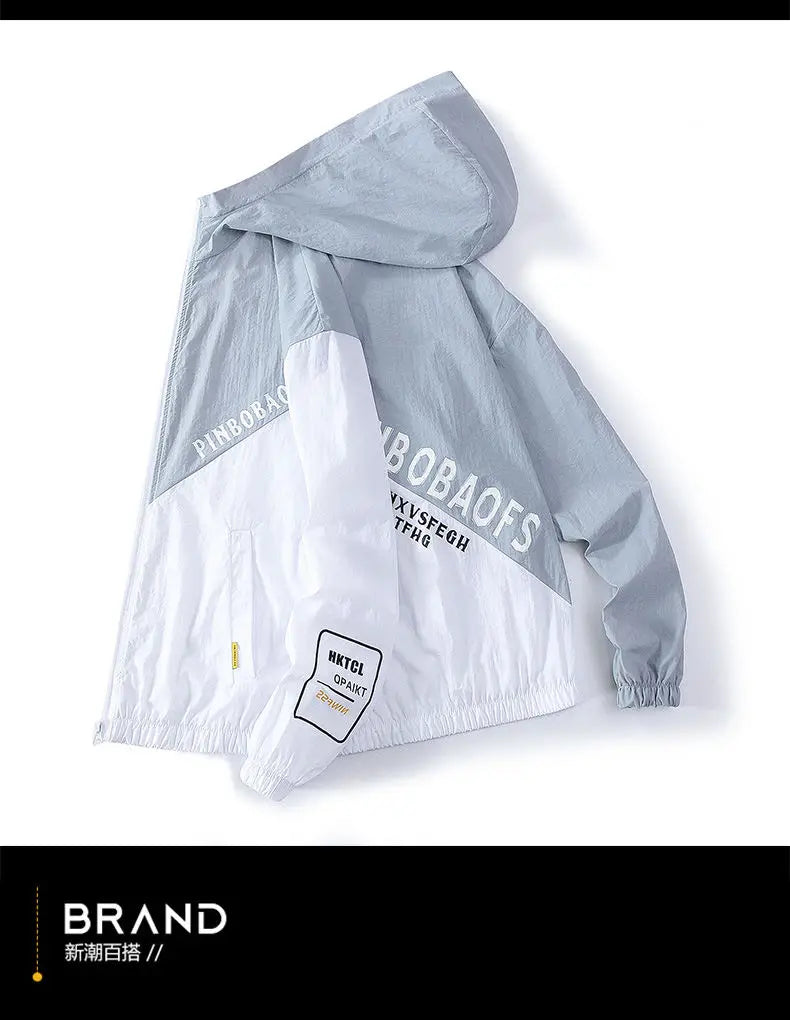 Men's Sunscreen Jacket Summer High Quality Casual Windbreaker Jacket Breathable Waterproof Outdoor Jacket Sunshine Proction