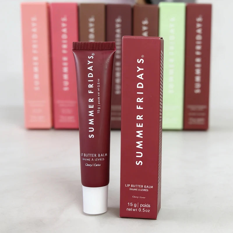 Summer Friday's Long-lasting Moisturize Lip Oil Glaze Pink Sugar Vanilla Beige Birthday Cake Strawberry Soft Serv Gloss Lip Balm
