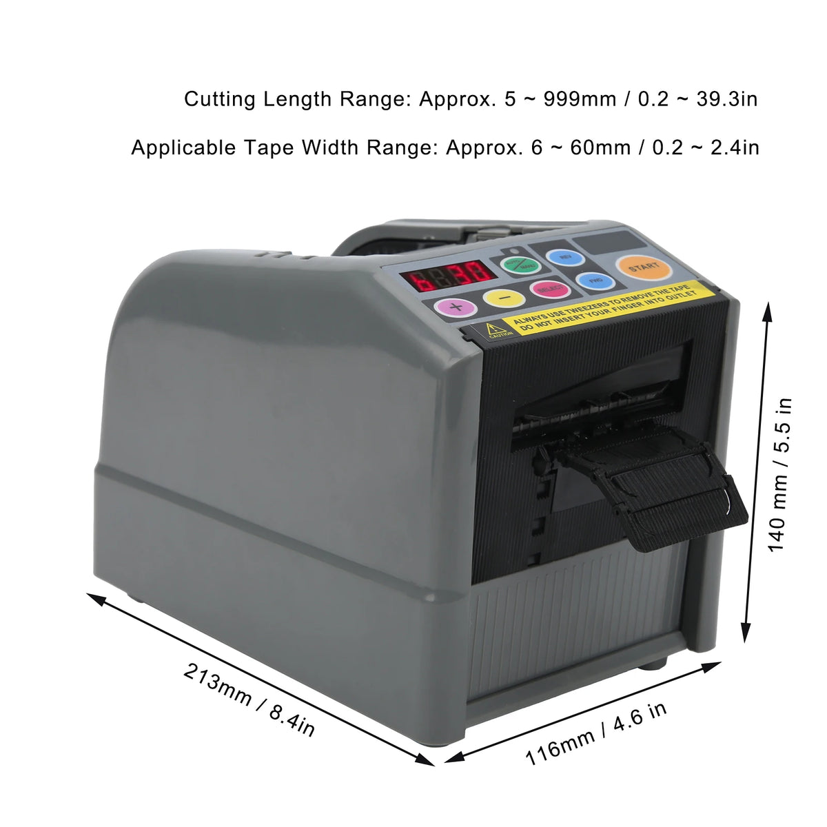 Electric Tape Dispenser Dual Sided Adhesive Cutting Machine Industrial Supplies JXD-60 Automatic Tape Dispenser