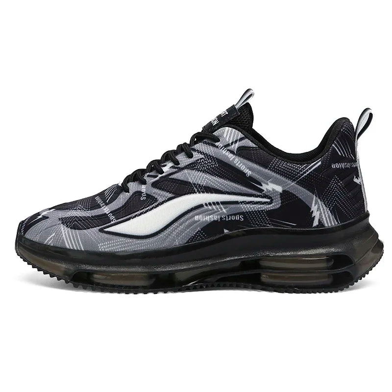 Running Shoes Men Lightweight Mesh Anti-slip Wear-resistant Casual Shoes Men Lace-up Sports Breathable Walking Shoes Men