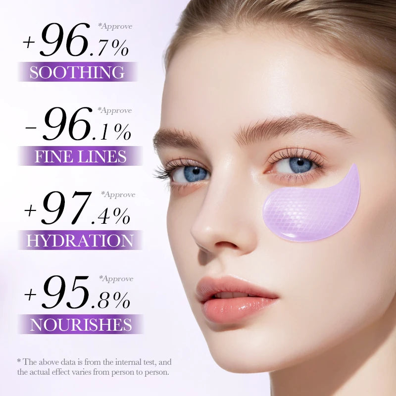 60pcs SADOER Probiotic Collagen Eye Mask Anti-aging Hydration Nourish Eye Skin Anti Dark Circles Smooth Fine Lines Eye Care