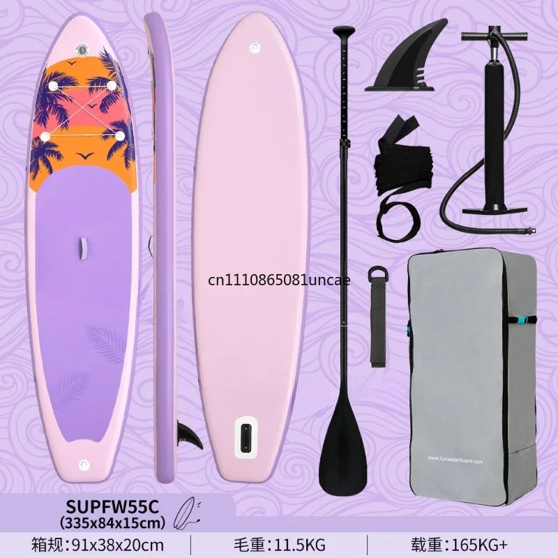 Inflatable Stand Up Paddle Board SUP Beginner Water Surfing Skid Board Outdoor Water Sports Equipment