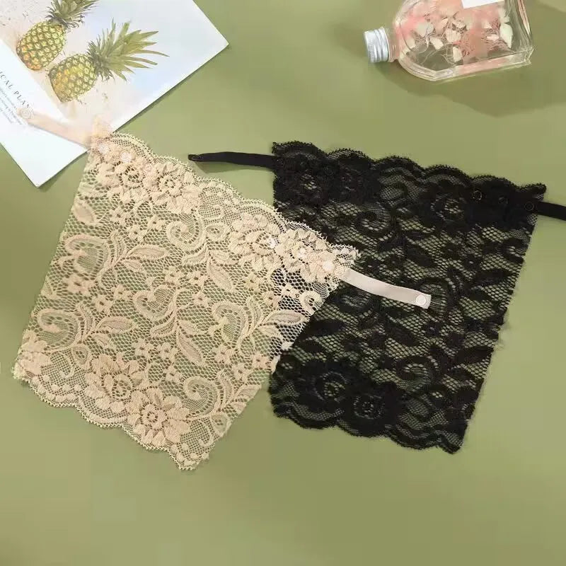 1-2 Pcs Lace Invisible Bra Privacy Cleavage Cover Underwear Anti Peep Brassiere Seamless Wrap Chest Strapless Lingerie Tube Tops