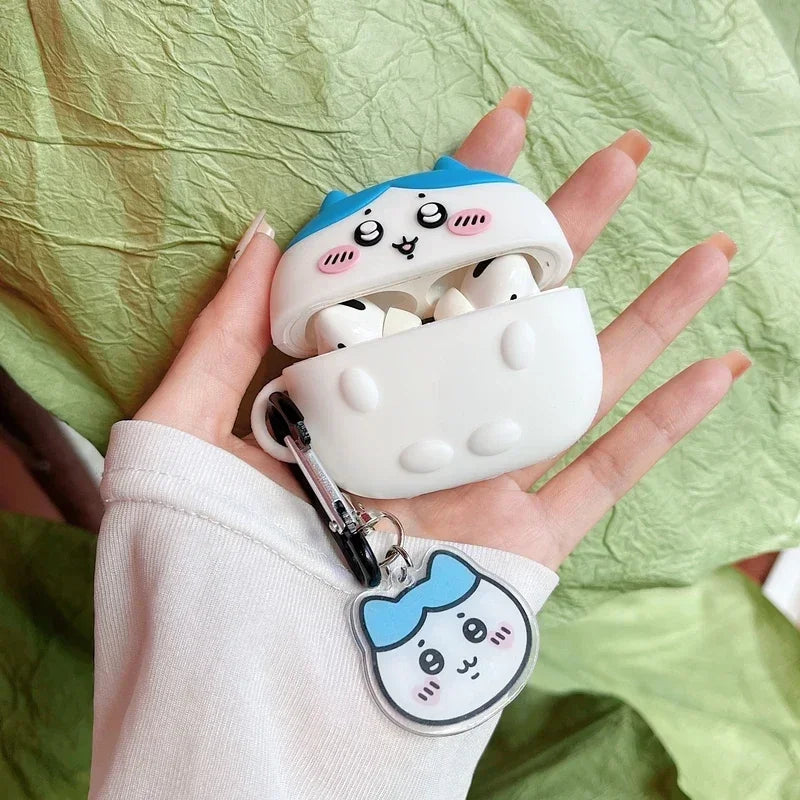 Cute Cartoon Anime Chiikawa Earphone Case For Airpods 5 1 2 3 4 Pro 2 3 Wireless Bluetooth Headset Protective Soft Slicone Cover