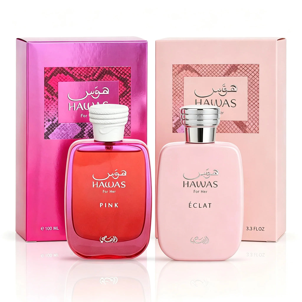 Rasasi Hawas Éclat for Her Eau de Parfum 100ML, Fresh Floral Sensual Scent for Women, Elegant Bottle, Ideal for Gifting