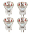 4-Piece AC 12V Christmas Village Bulbs 10W Ship Van Truck Sprinter Light 25mm 1" Diameter MR8 Light Bulb Warm White 2700K