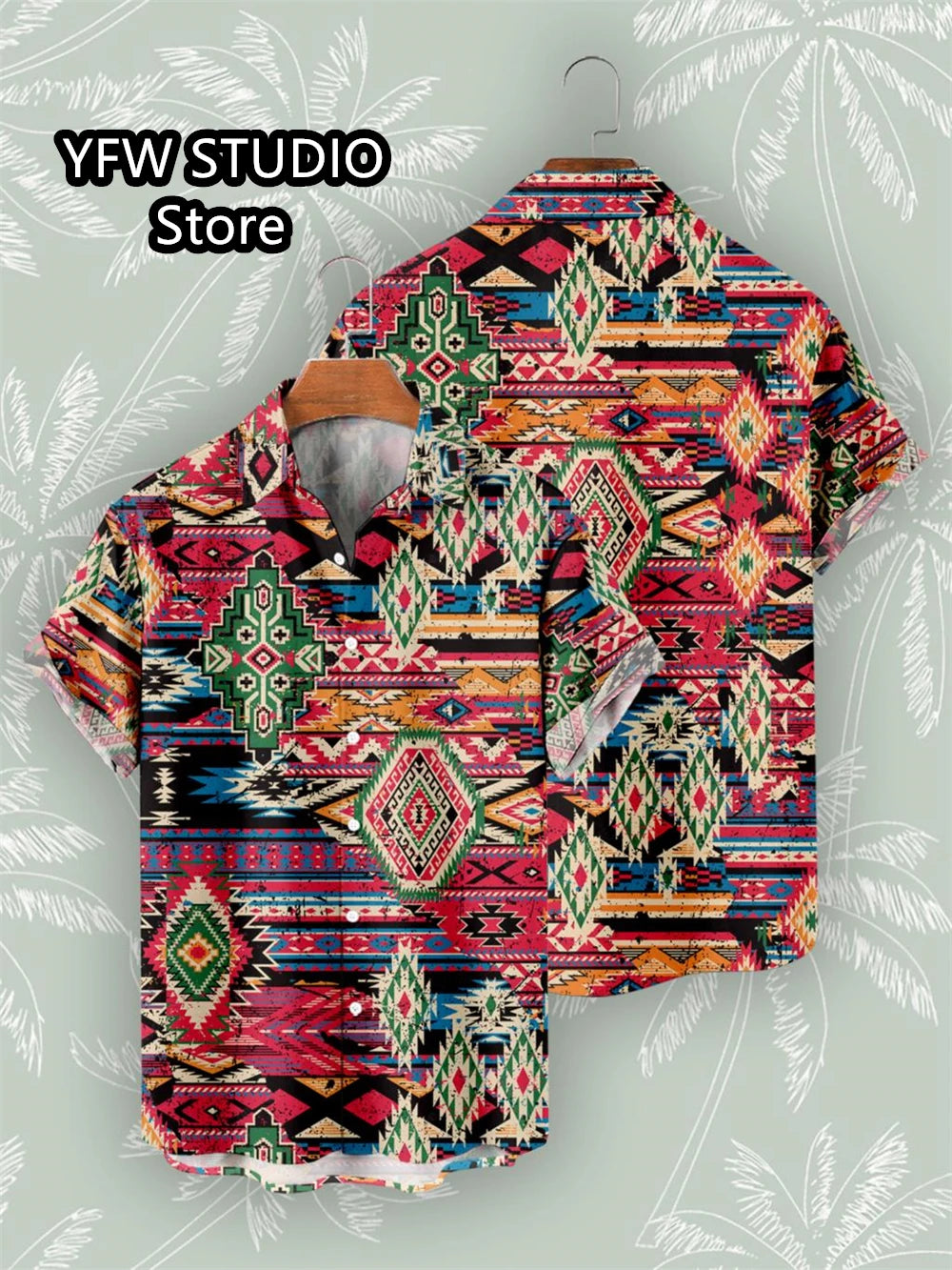 Retro Summer Shirts Short Sleeve Bohemian African Tribe 3D Print Shirts for Men 2025 Casual Hawaiian Beach Social Oversized Tops