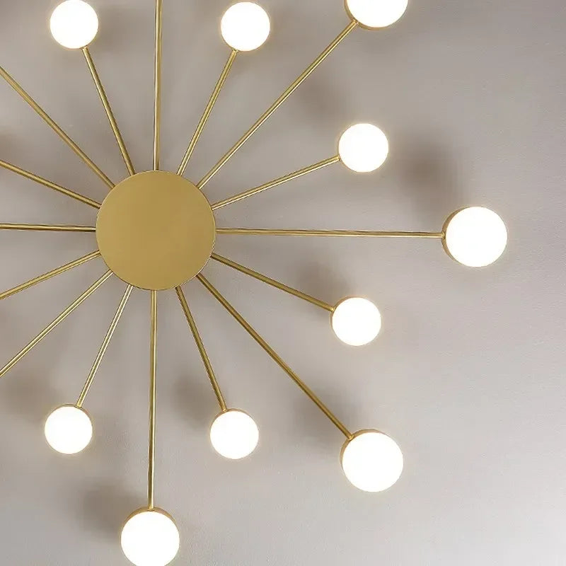 Nordic LED Ceiling Indoor Lighting Home Lamps Living Room Dining Bedroom Cloakroom Decoration Chandelier Lights Modern Wall Lamp