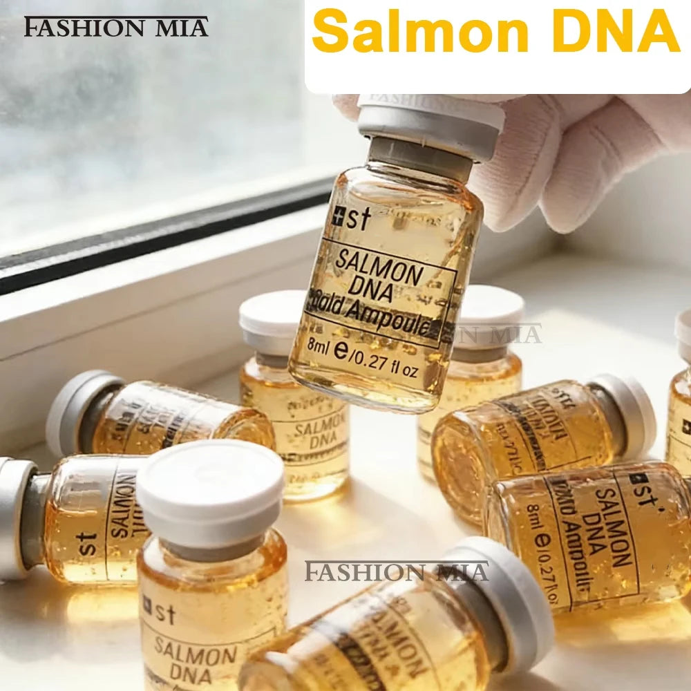 Face 8ml Salmon DNA Gold Ampoule Skin Booster Serum Starter Kit BB Cream Moisturizing Rejuvenation Skin Care