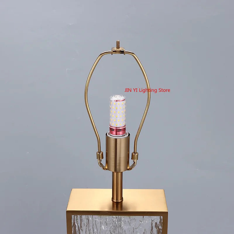Modern Table Lamps Silk Fabric Lampshade Bedroom Bedside Lamp Ambient Light Modern  Simple Desktop Decoration