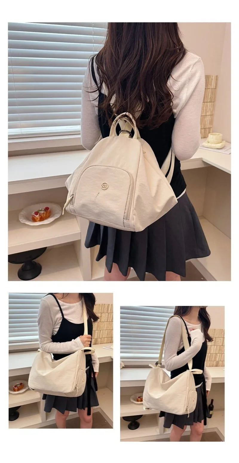 Women's Casual Nylon Large Capacity Shoulder Bag with Pocket, Casual Style for Daily Use, Sports, Travel, and Outdoor Activities