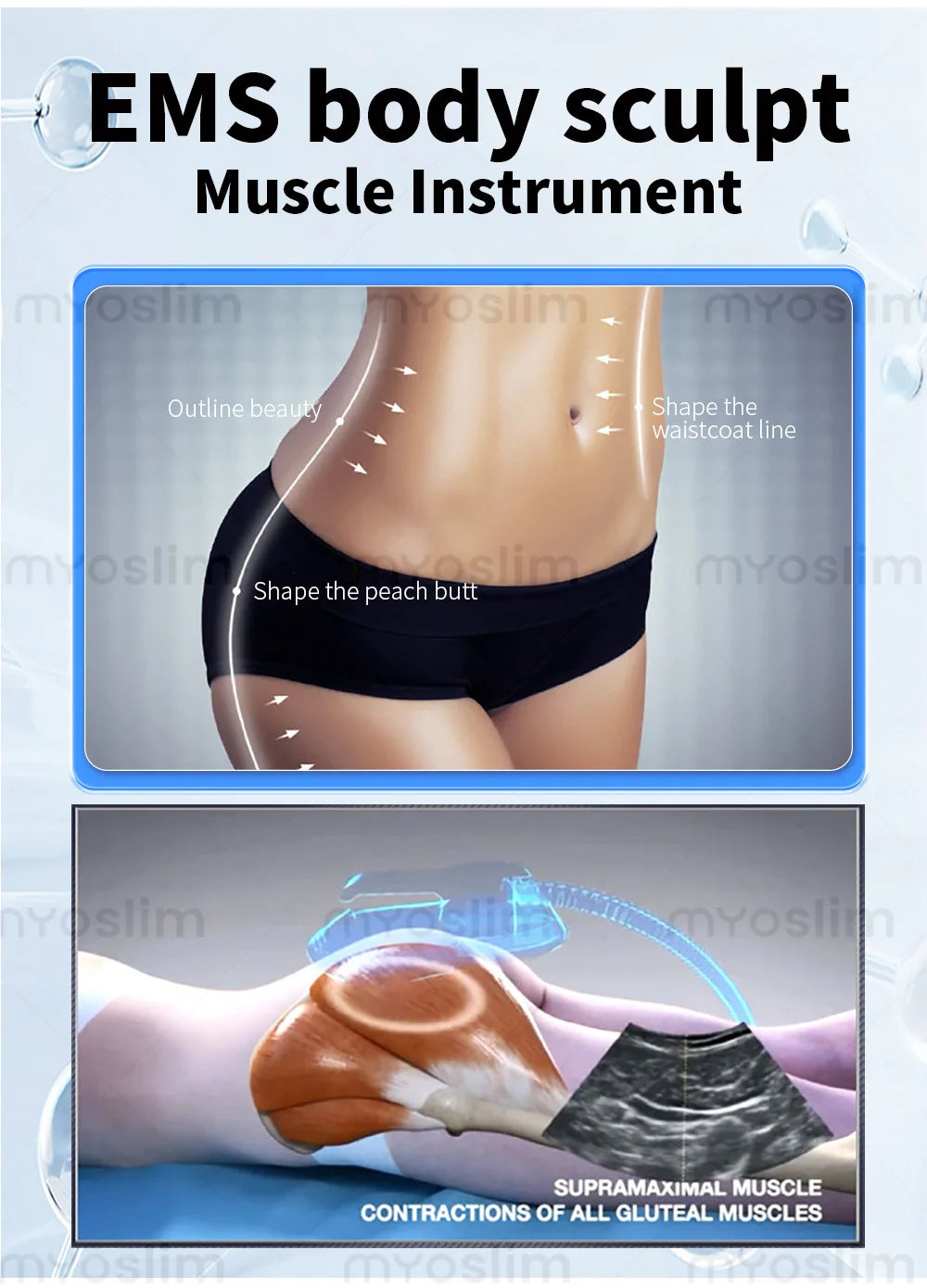 EMS Body Sculpt Machine MYOslim EMS Neo Rf Sculpting 6500W Fat Slimming Burning Muscle Stimulation Electromagnetic Therapy