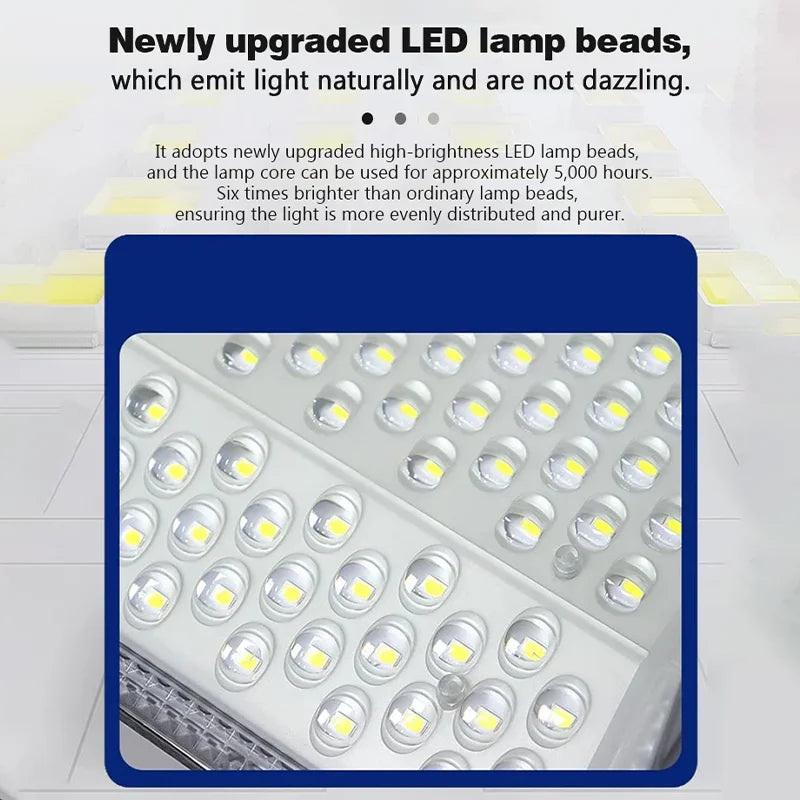 Ultra Bright Solar Lamps Solar Street Lights Outdoor Dusk to Dawn Solar Powered Flood Lamp for Garden/Parking-Lot/Yard/terrace