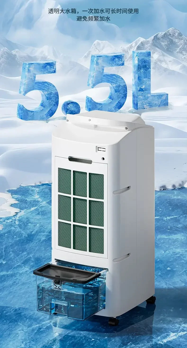 Portable Powerful Cooler: Cooling and Heating Dual-Use. For Home, Office, Dormitory. mini air conditioner