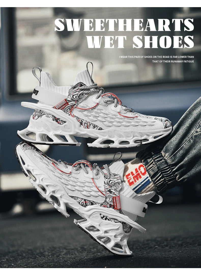 Men's Casual Sneakers Breathable Luxury Trainer Race Shoes Fashion Loafers Running Shoes for Male Comfortable Tenis