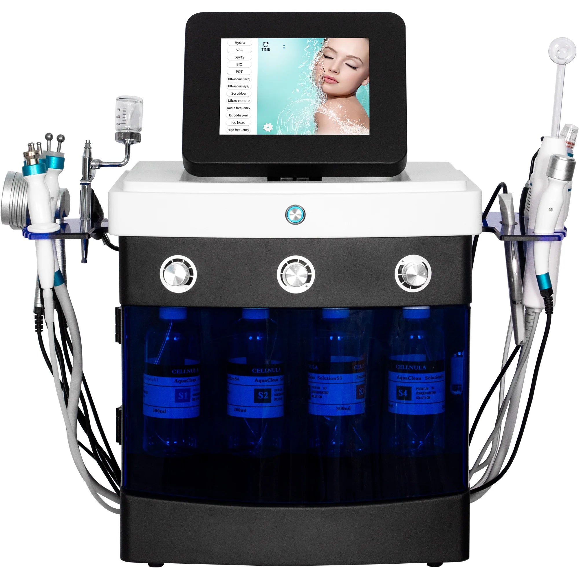 14 in 1 Hydro Beauty Skin Care Master Machine Deep Cleaning Blackhead Removal Skin Firming Brightening Shrink Pores Device