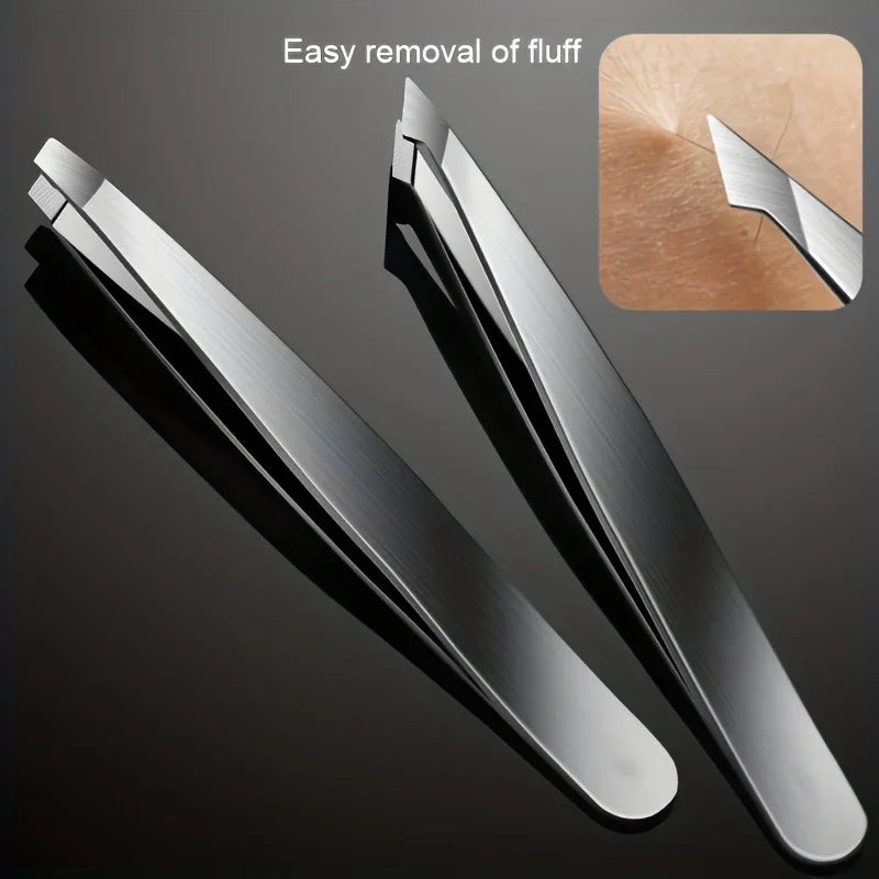 Ouriner 4pcs Set Professional Tweezers Set Perfect For Eyebrow Hair Removal Splinter Very Effortless and Relaxed to Remove