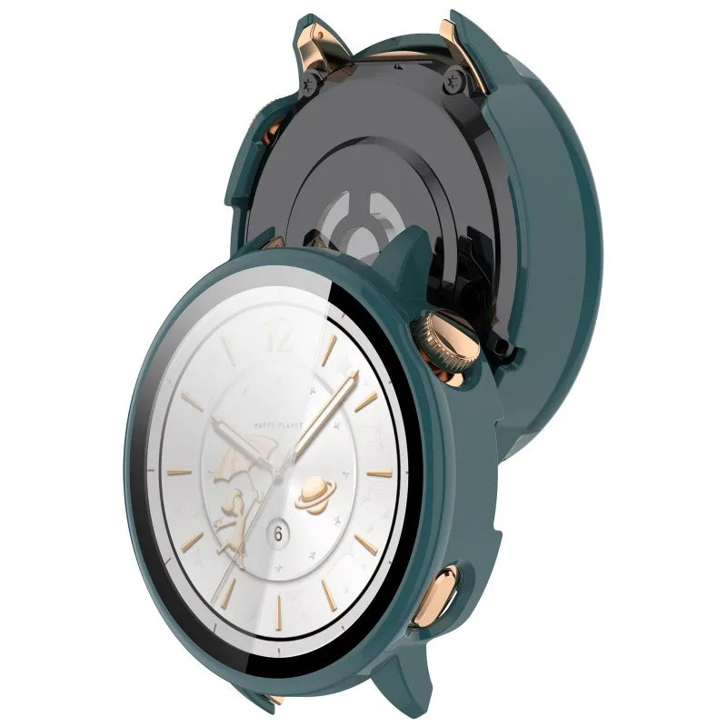 PC+Tempered Glass Case for Oneplus Watch 3 43MM Samrt Watch Bumper Protective Cover Protector for OPPO X2 Mini Shell Accessorie