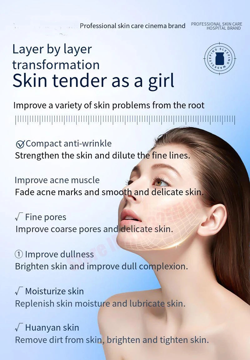 10pcs Copper Peptide Algae Peeling Whitening Melasma Peel Kit Natural Seaweed Bone Plant Extract Mask Rejuvenation Moisturize