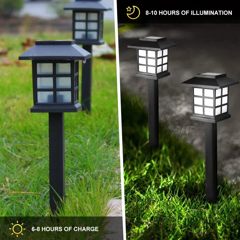 Outdoor Solar Lights Garden Lights Solar Powered Lamp Lantern Waterproof Landscape Lighting Pathway Yard Lawn Garden Decoration