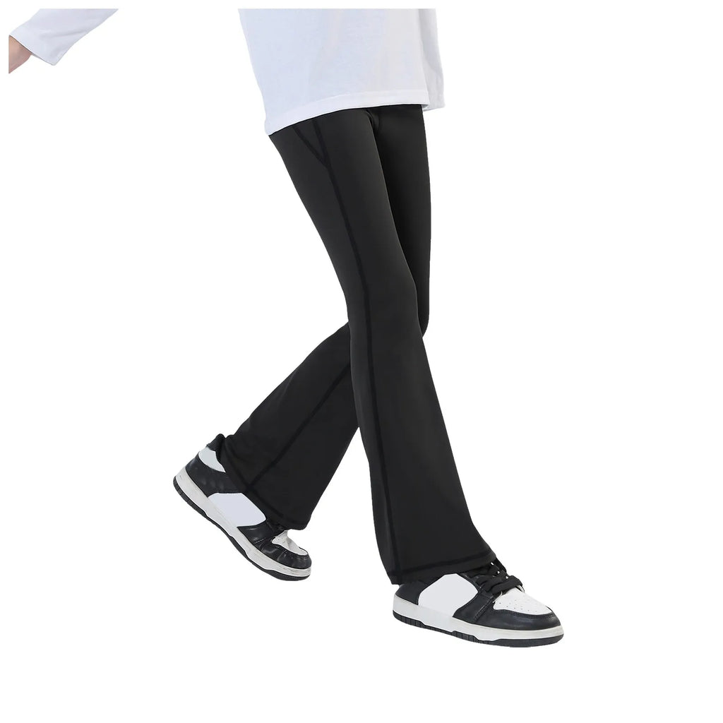 Girl Clothes Size Small Girls' Casual Active Flare Leggings Kids Dance Workout Yoga Pants Comfy Little Girls Skating Pants
