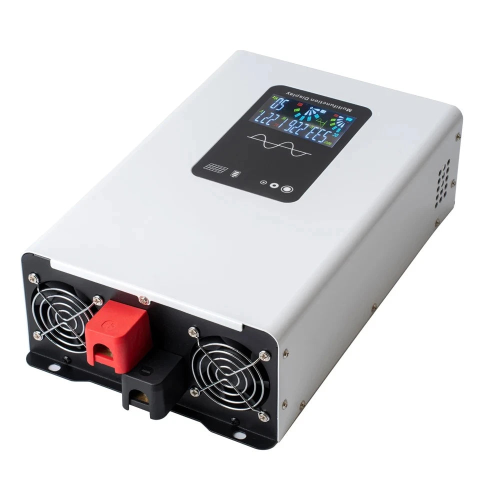 Pure Sine Wave Inverter 5000W 6000W 8000W Power Converter LCD Display DC12V 24V To AC 220V 110V Voltage Solar Power Car Inverter
