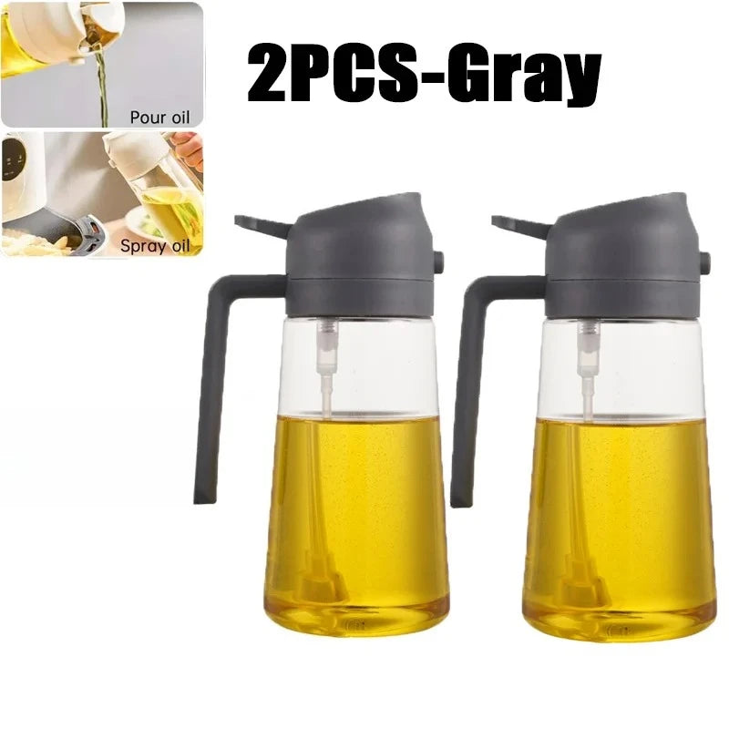 200/300/500ml Oil Spray Bottle BBQ Cooking Olive Oil Sprayer Plastic Baking Oil Spray Empty Bottle Vinegar Bottle Or  Oil brush