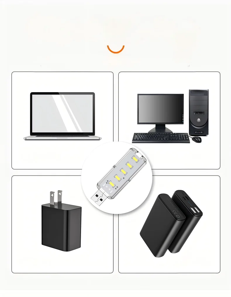 10LEDs USB Touch Dimming Night Light 5V Portable 3000K/6500K Bulb for Bedroom Study PC Laptop Mobile Power Bank Plug in Lighting