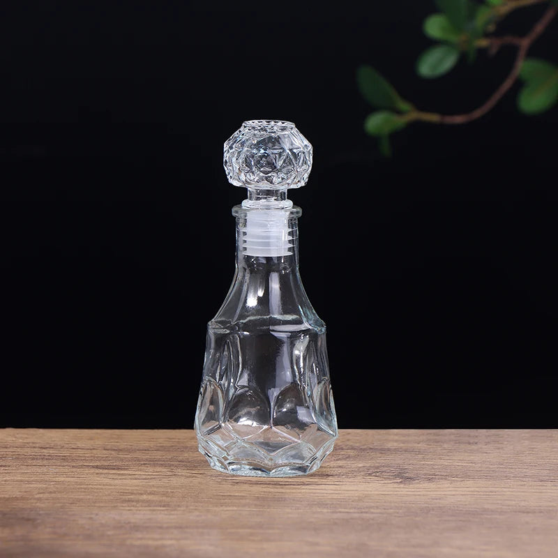 1Pc 100/150ml Transparent Glass Cup Whiskey Decanter Party Barware Whiskey Glass Bottle For Liquor  Bourbon Barware