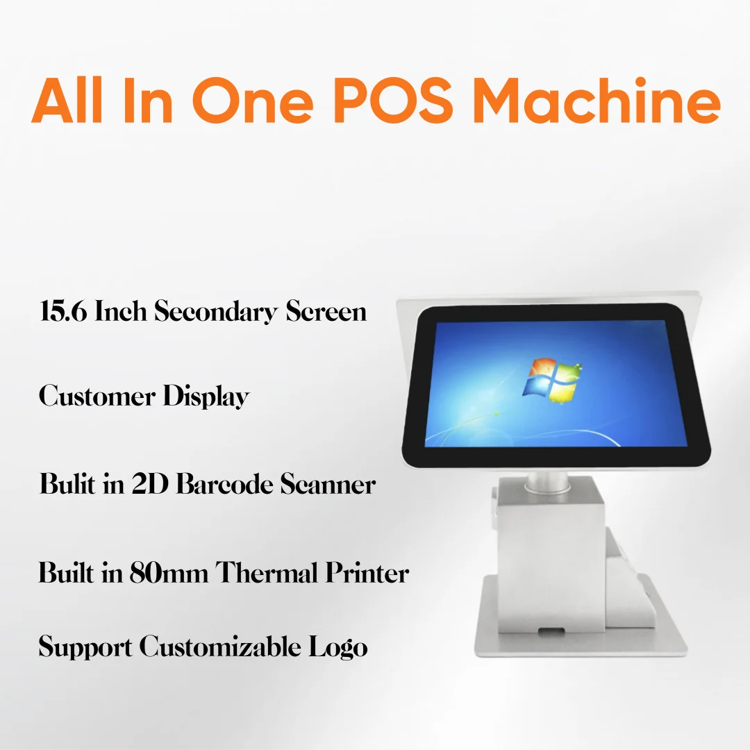 All In One POS Machine Caja Registradora Terminal Touch Screen Point Of Sale Windows Android Billing Cash Register Pos System