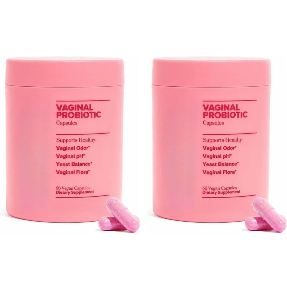 Women's Vaginal Probiotic Capsules, 5 Billion CFU, Healthy Odor Support, PH Yeast Balance & Flora Support, Vegan, 60 Count