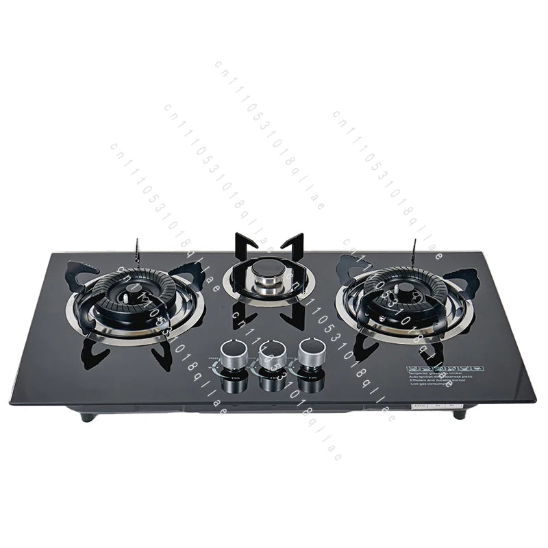 Kitchen Appliances Built-in Stove Tempered Glass Table 3 Gas Stove