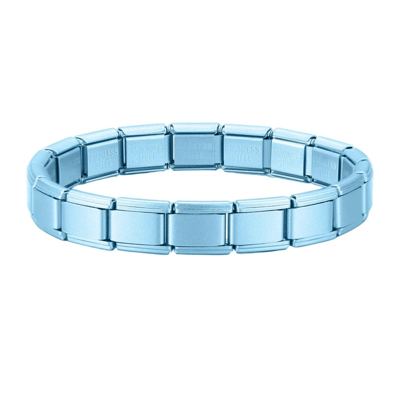 Italian Charm Bracelets DIY Basic Chain Stainless Steel Bangle Versatile Assembled Modules Ideal Gift 9mm Universal Dropshipping