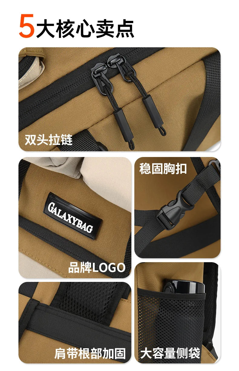 50L Travel Backpack for Women Men Large Capacity Waterproof Hiking Backpacks Multifunction 17.3 inch Laptop Bag Camping Backpack