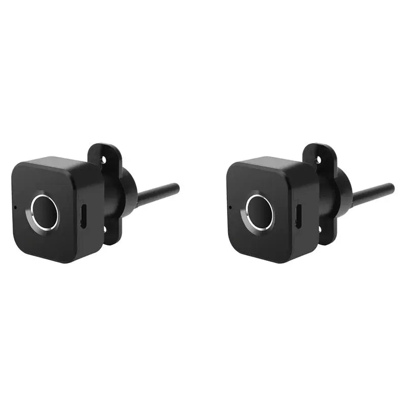 KYCOR-2X Smart Fingerprint Cabinet Lock-Keyless Black Biometric Lock For Security,Suitable For Doors,Drawers