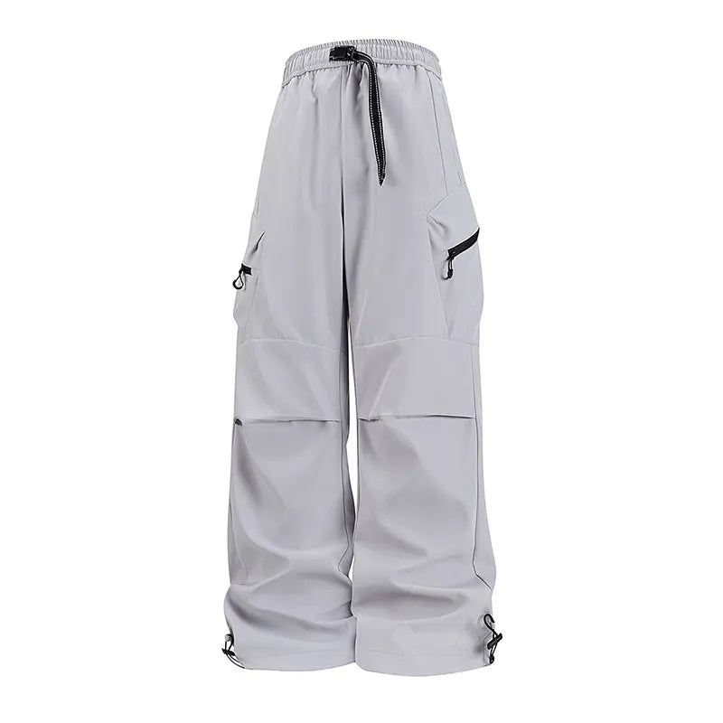 Spring Autumn Casual Pant Fashion Loose Comfortable Breathable Multiple Pockets Cargo Long Pants Fitness Running Casual Trouser