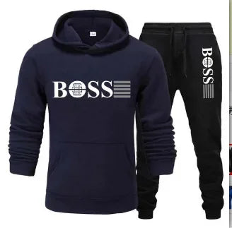 Autumn and winter two-piece sportswear, men and women's casual sportswear, with fashionable hoodie.