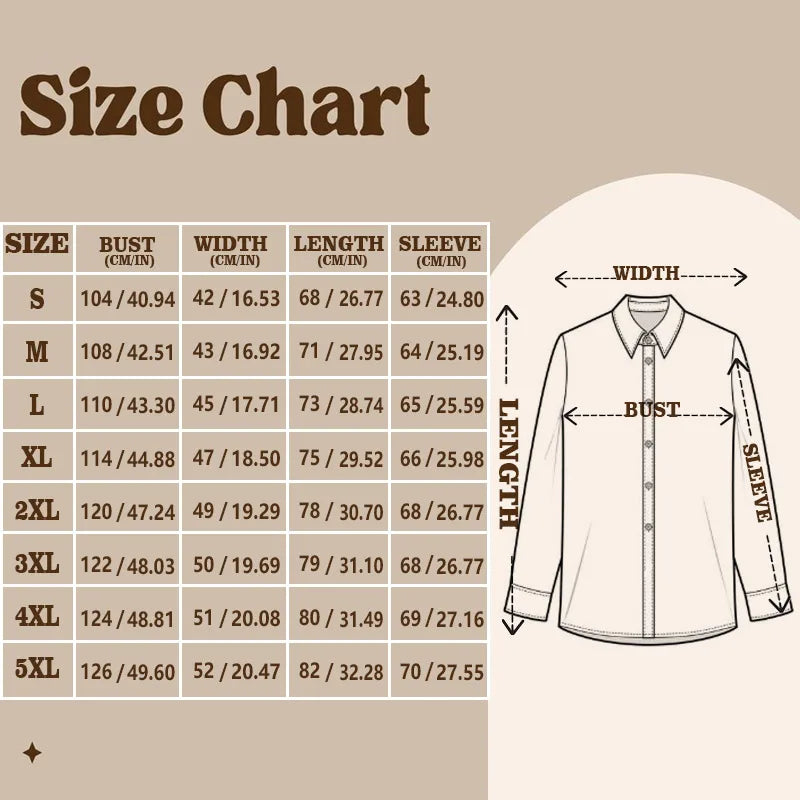 Men Long Sleeve Button Down Shirt Vintage Art Pattern Print Casual Daily Festival Outfit For