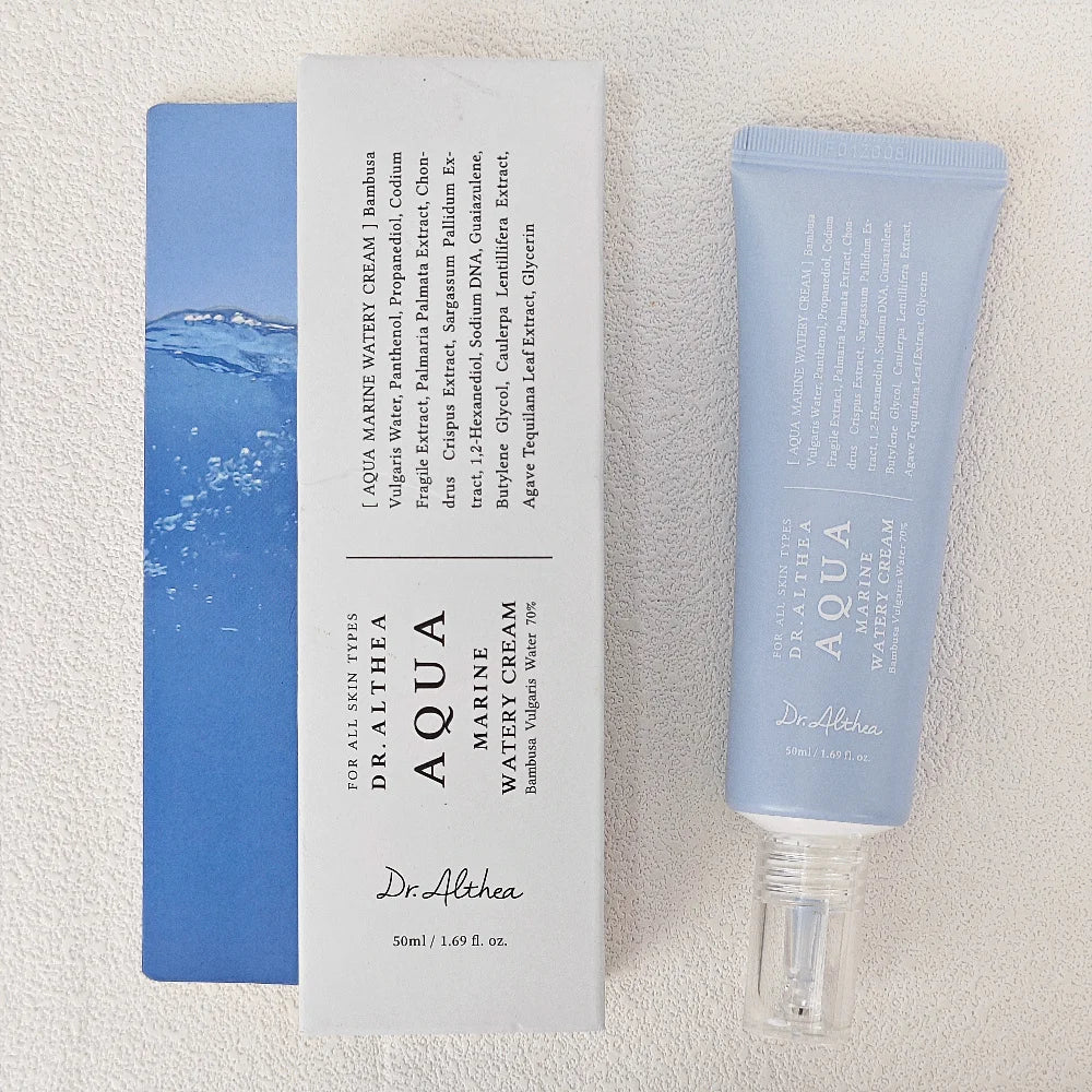 Dr Althea Aqua Marine Watery Cream 50ml Jelly Mist 100ml Korean Face Cream Hydrating Moisturizer for Dry Sensitive Skin K Beauty