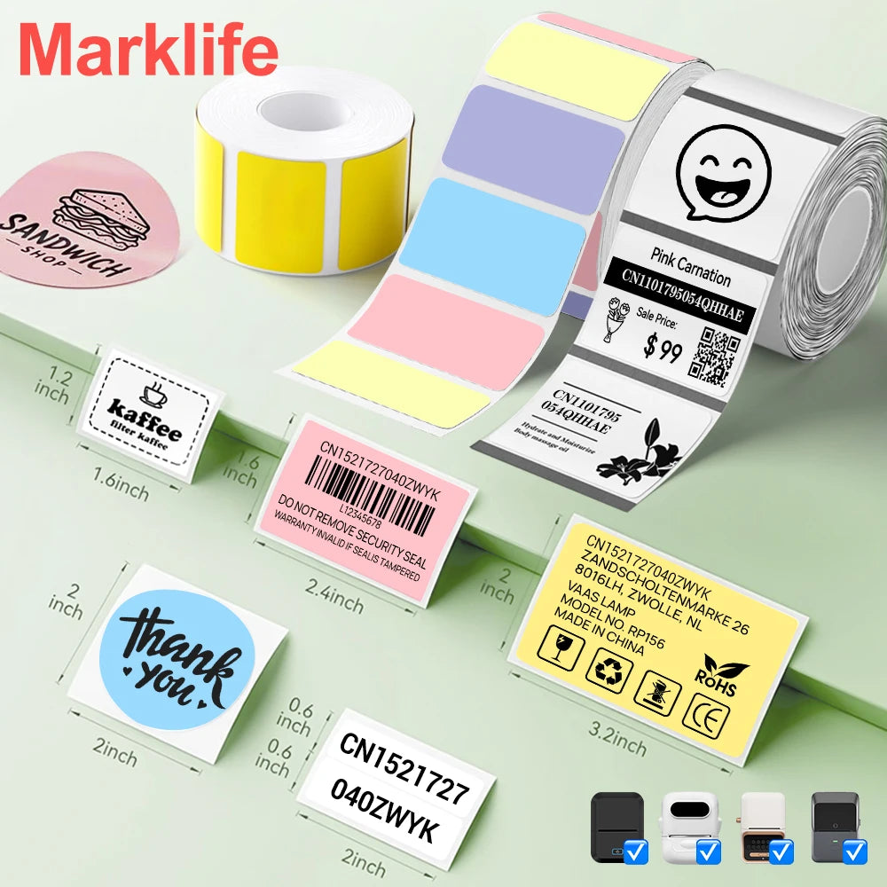 X2 Thermal RFID Label Sticker Adhesive Label Paper Tape 40*30mm 50*30mm for M110 M220 M200 P50 X2 E210 P2 N20 Label Printer
