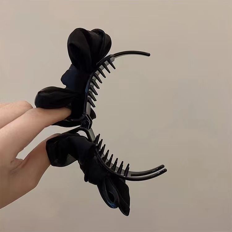 Korean Elegant Bow Hair Clip Claw Clamp Bun Updo Hair Clips Girls Barrettes Headwear Girls Women Hair Accessories