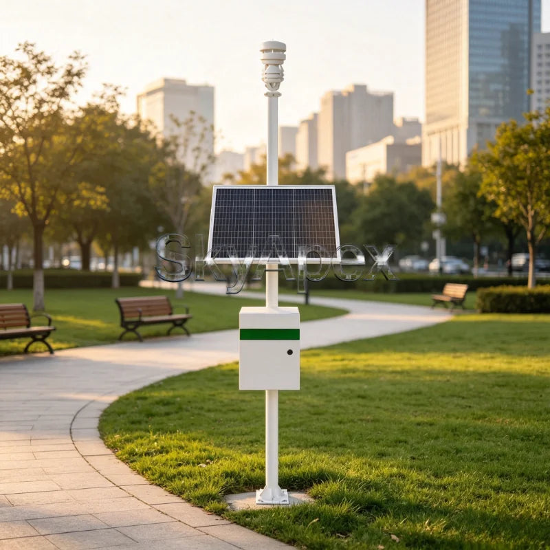 Integrated Ultrasonic Weather Station Auto Detector Wind Speed Direction Temp Humidity Pressure Rainfall High Precision