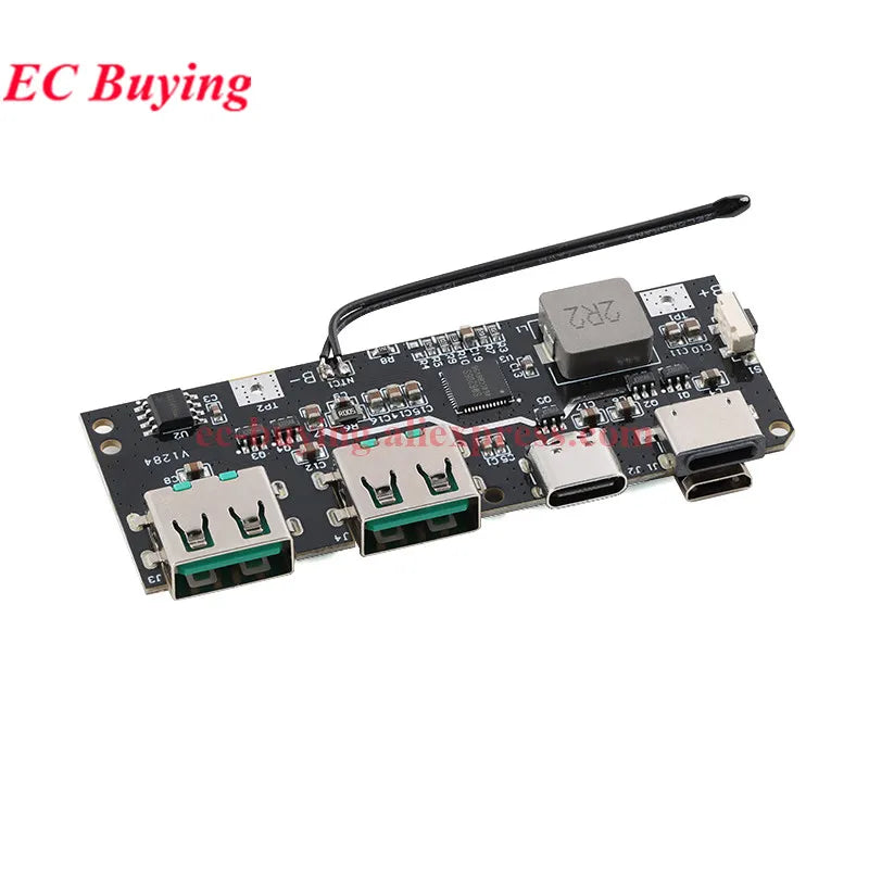 10Pcs/1pc 22.5W Power Bank 5-Port Bidirectional Fast Charging Module Circuit Board DIY Motherboard Kit QC4+PD3.0 Quick Charger