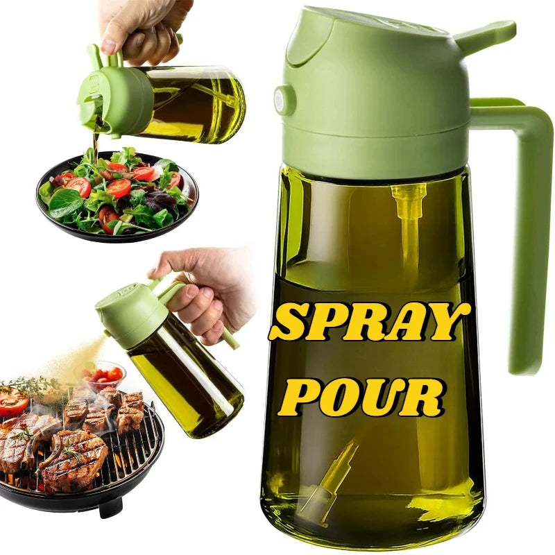 Oil Bottle Oil Spray for Cooking Household Kitchen Spray Olive Oil Barbecue Fat Control Food Grade Spray Pot Kitchen Gadgets