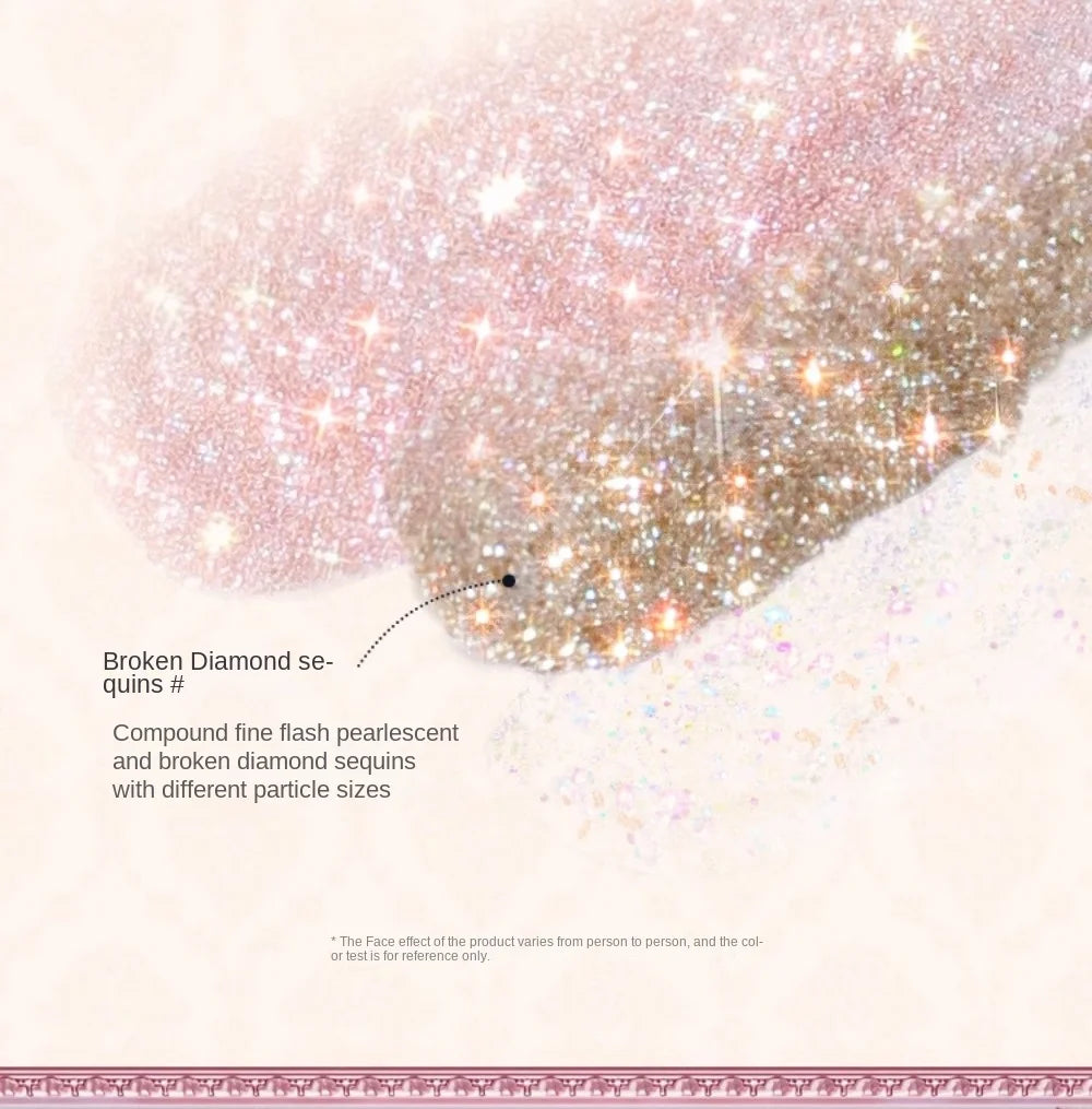 Flower Knows Liquid Eyeshadow Swan Ballet Glitter Quick-Dry Long-Lasting Waterproof Shimmer for Eyes Makeup 4g
