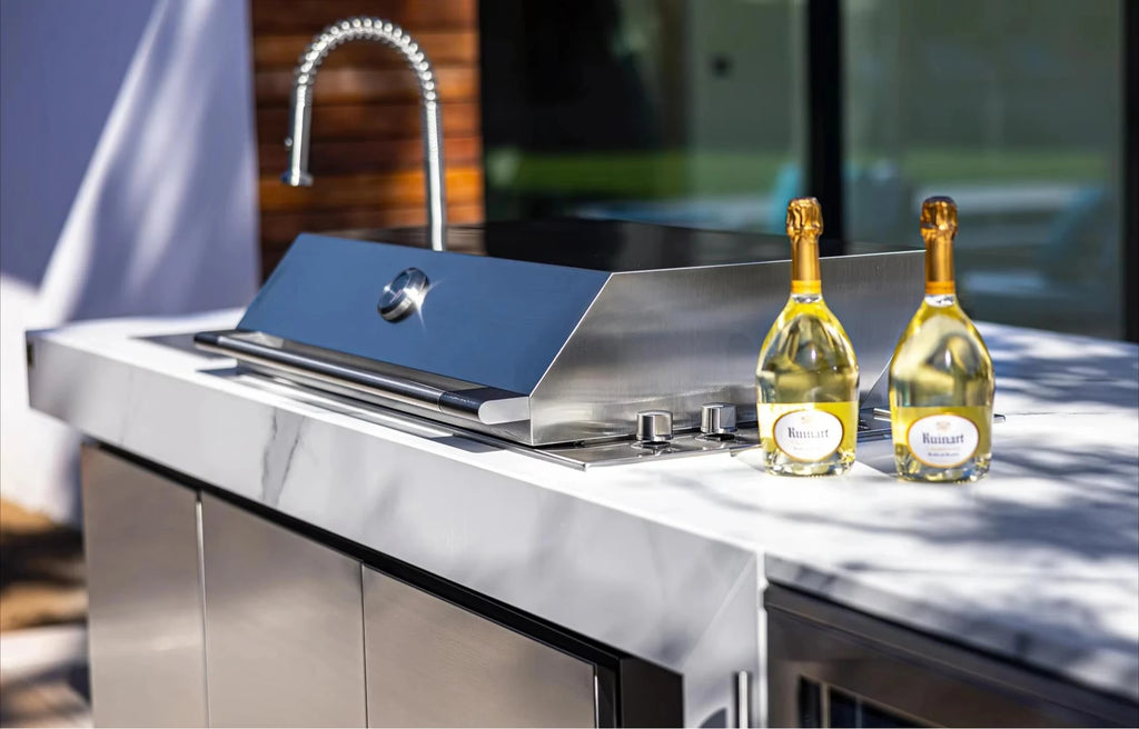 YG Custom Wholesale Supplier Stainless Steel Outdoor Kitchen Cabinet BBQ Island One Stop Complete Set Commercial or Home