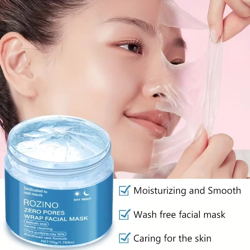 1Pcs/2Pcs/3Pcs Salicylic Acid Day and Night Mask, Peel-Off Mask, Rich in Salicylic Acid, Penetrates the Skin in 5 Seconds, Effectively Cleanses, Nourishes, and Refines the Skin, Makes the Face Moisturized, Smooth, Firm, and E